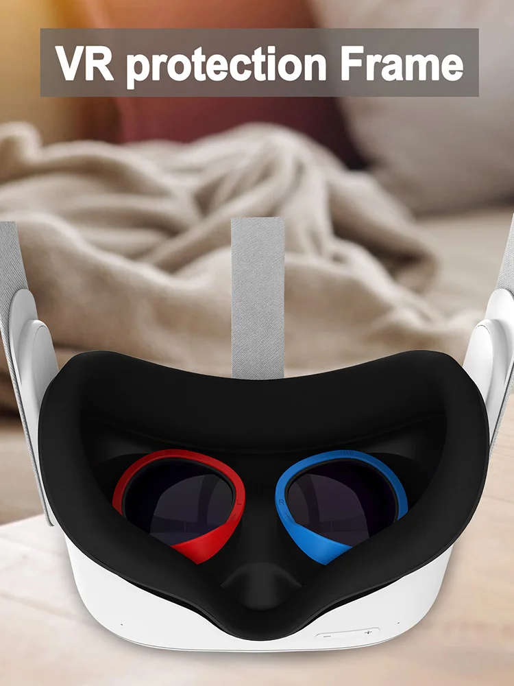 Для Oculus Quest 2 Очки виртуальной реальности VR Мягкая силиконовая маска для глаз