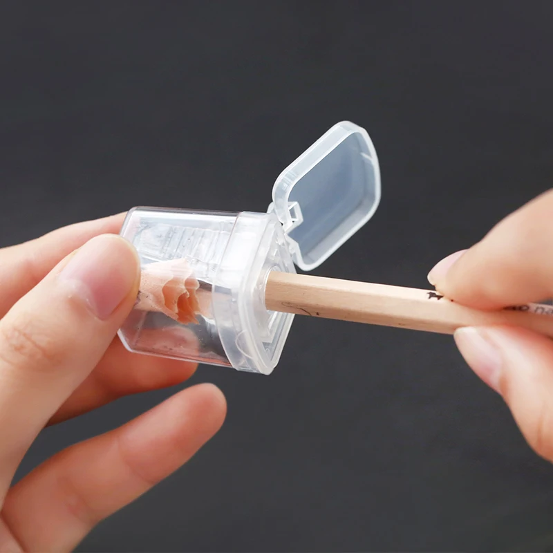 2 шт./лот прозрачная школьная точилка для карандашей кавайная принадлежности