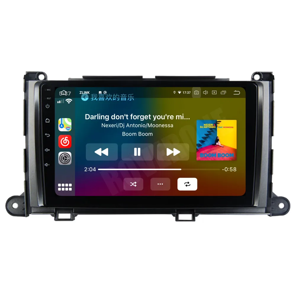 Автомобильный мультимедийный плеер RoverOne для Toyota Sienna XL30 2010 2014 Android 10 Авторадио