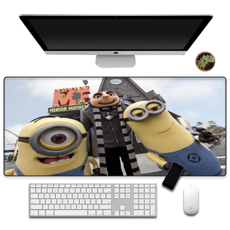 

Коврик для мыши Yuzuoan с японской анимацией, нескользящий игровой коврик большого размера для клавиатуры, настольного ноутбука, подходит для ...