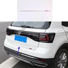 Для Volkswagen VW T-cross Tcross 2018 2019 2020 2021 задняя дверь из нержавеющей стали Нижняя задняя дверь багажник крышка задняя дверь отделка рама