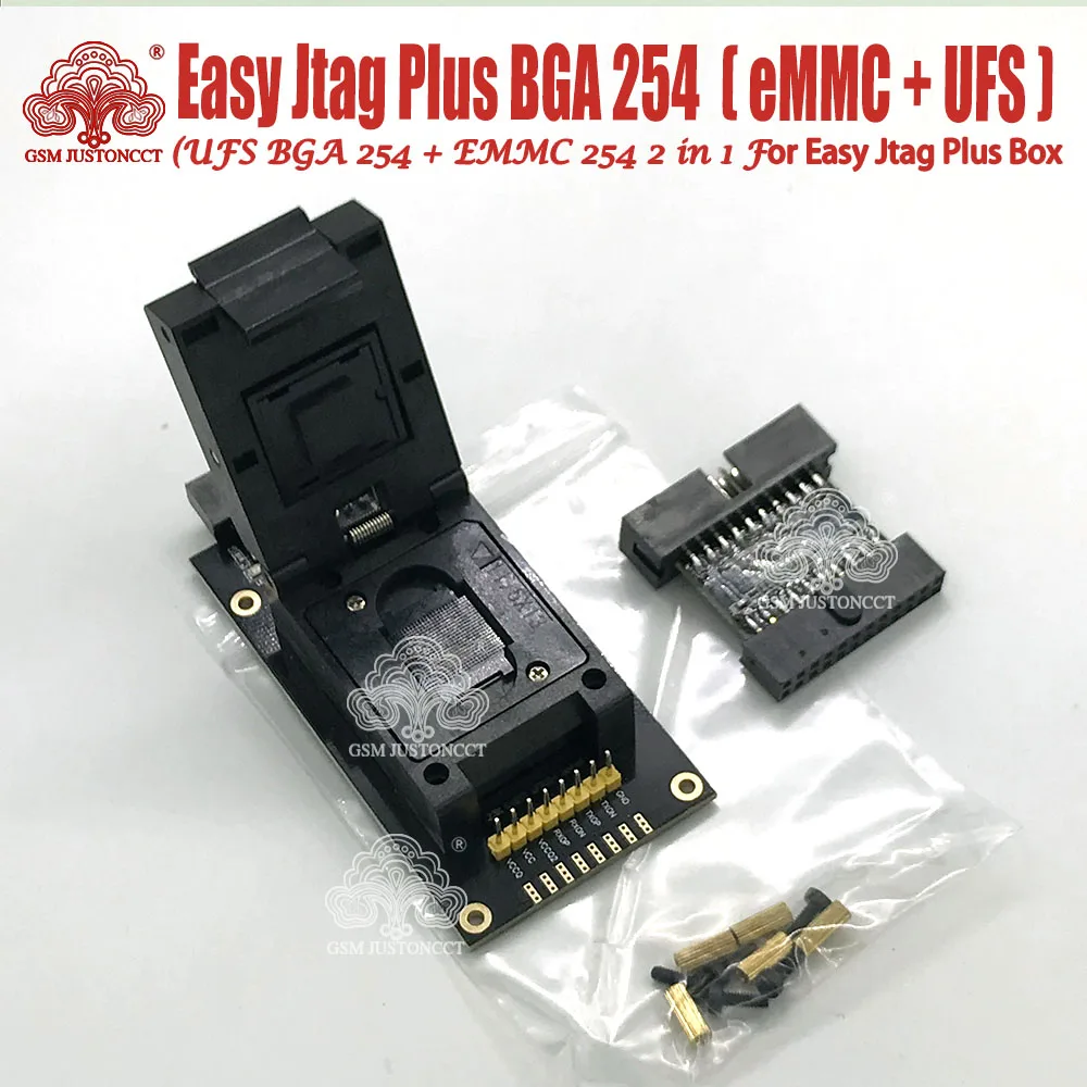 Новинка 2021 г. оригинальный адаптер z3x Easy-Jtag Plus UFS BGA-254 Socket / EMMC 254( + 2 в 1) для телефона |