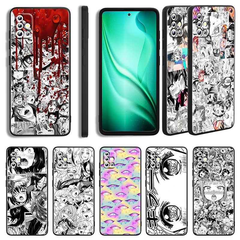 

Anime girl cartoon japan For Samsung Galaxy A03 A01 A21 A11 A41 A31 A21S Core A91 A81 A71 A51 5G UW Black Capa Phone Case