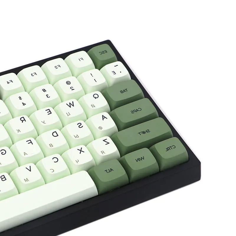 

Keypro маття зеленый Ethermal краска сублимационные шрифты PBT keycap для проводной USB механической клавиатуры 124 колпачки