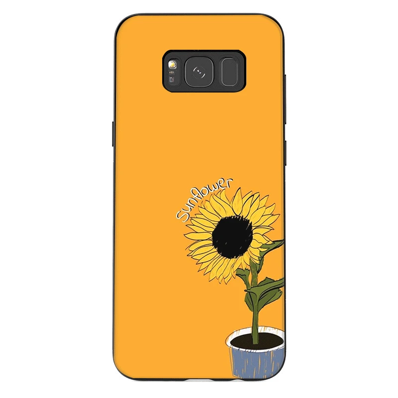 Мобильный чехол для телефона samsung A20E A70S A2 Core J4 J6 Plus Prime J8 J7 Duo милый Sunflowe | Мобильные
