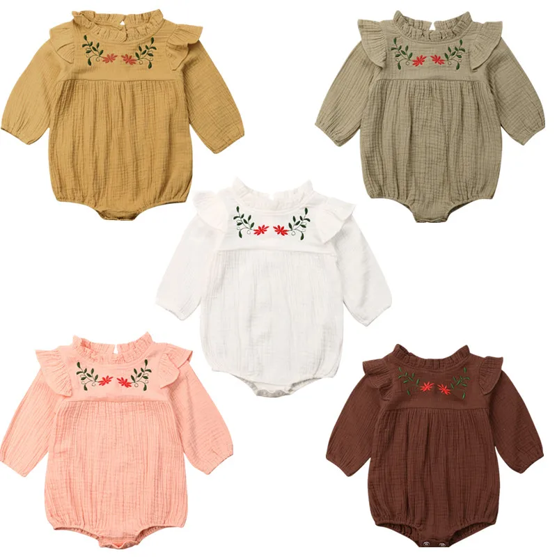 Комбинезон с длинным рукавом для новорожденных на возраст 0 24 месяца|Ромперы| |