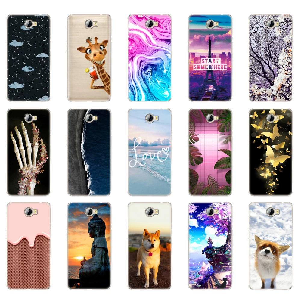 Silicone phone Case For Huawei Y5 II 2 / Y6 Compact Russia Honor 5A LYO-L21 transparent soft TPU 360 full protective | Мобильные