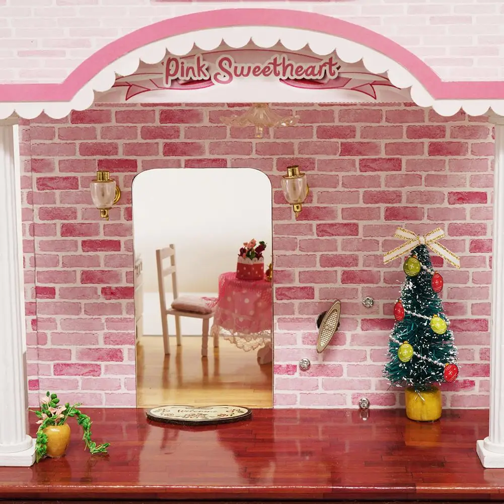 DIY игрушка дом розовый с музыкой Спорт праздник подарок на день рождения 3D Сборка