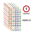 110 листов, 2,5 см, нумерованные этикетки, наклейки, круглые, 1 дюйм, цифровые офисные файлы, Детские принадлежности, украшения, нумерация, наклейка
