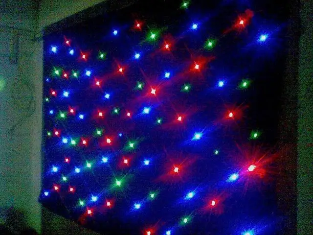 4 м * 6 огнеупорный RGB 3in1SMD супер яркий DJ светодиодный звездный занавес 30