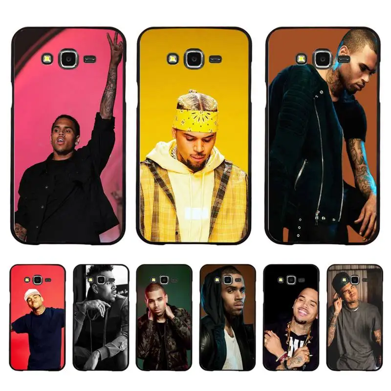 

Chris Brown Rap singer Phone Case For Samsung Galaxy J 4plus J6 J5 J72016 J7prime cover for J7Core J6plus Back Coque
