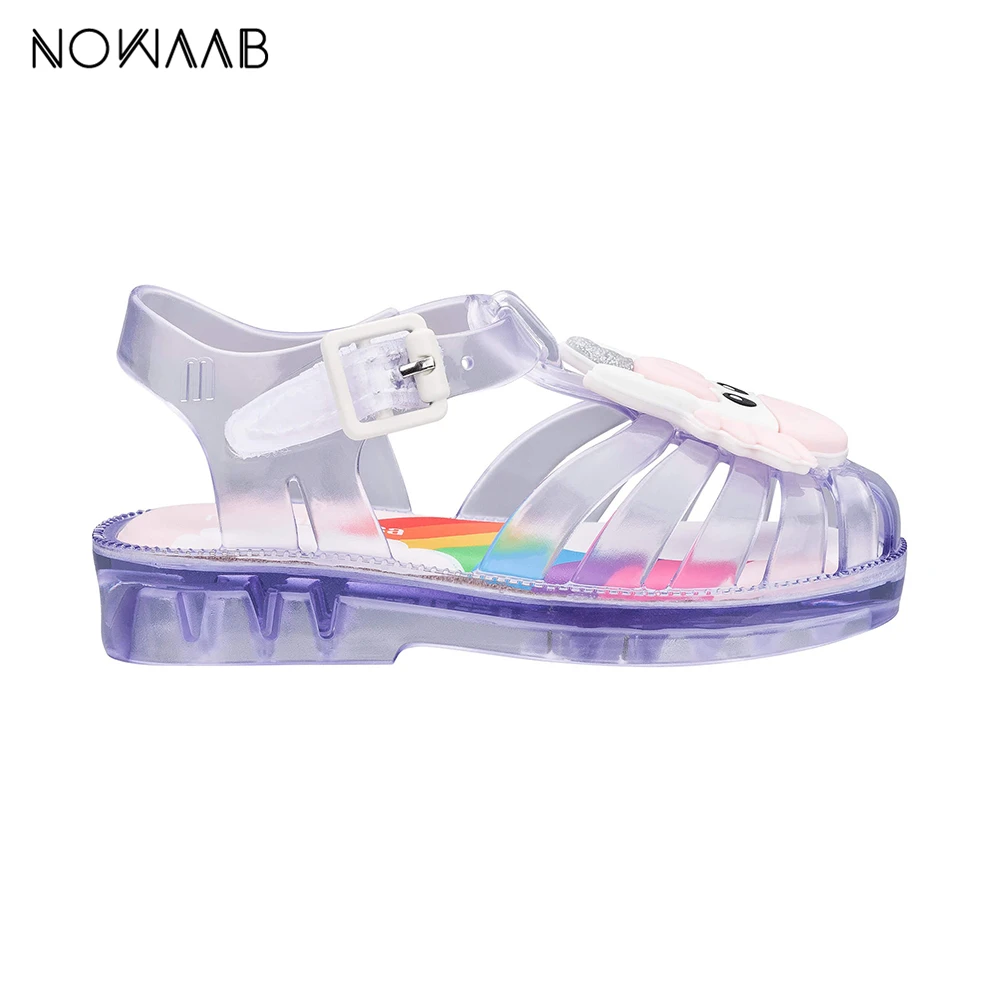 Mini Melissa/римские сандалии для мальчиков и девочек с единорогом лето 2020 новые
