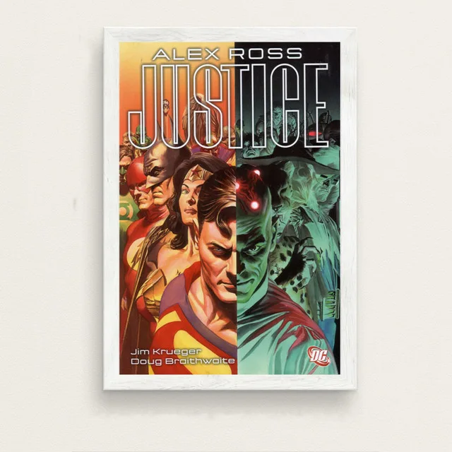 Бэтмен Супермен Чудо-Женщина Лига Справедливости классический DC комикс обложка книги Искусство Живопись Шелковый Холст плакат настенный домашний декор - Цвет: 12
