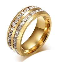 couple rings fashion men rings inlay crystal charms shine engagement wedding classic jewelry for men rings