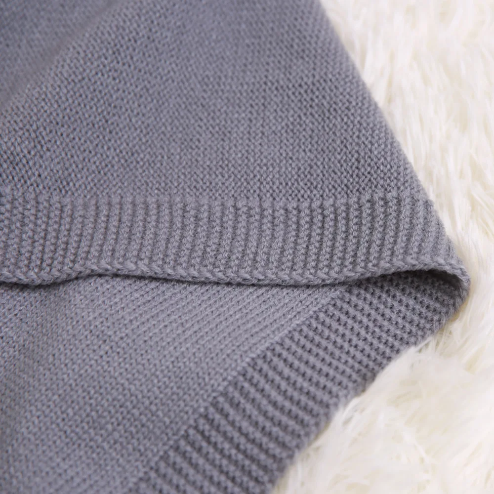 Herbabe Вязаное детское одеяло пеленка для новорожденных милый кролик младенец