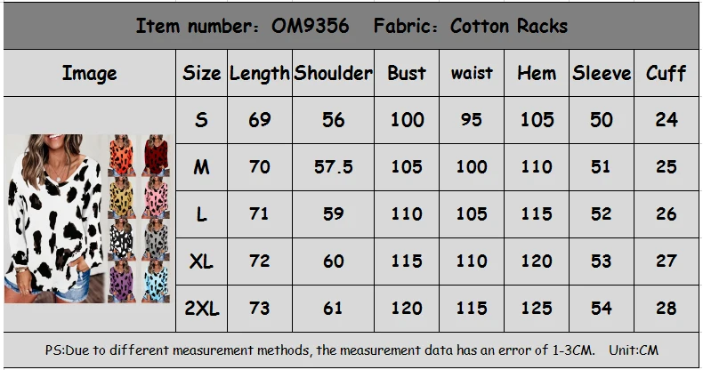 

Women's Leopard Blouse New Autumn Spring Long Sleeve V-Neck Casual Loose Pullovers Plus Size Tops Elegant Fashion Ladies Shirt