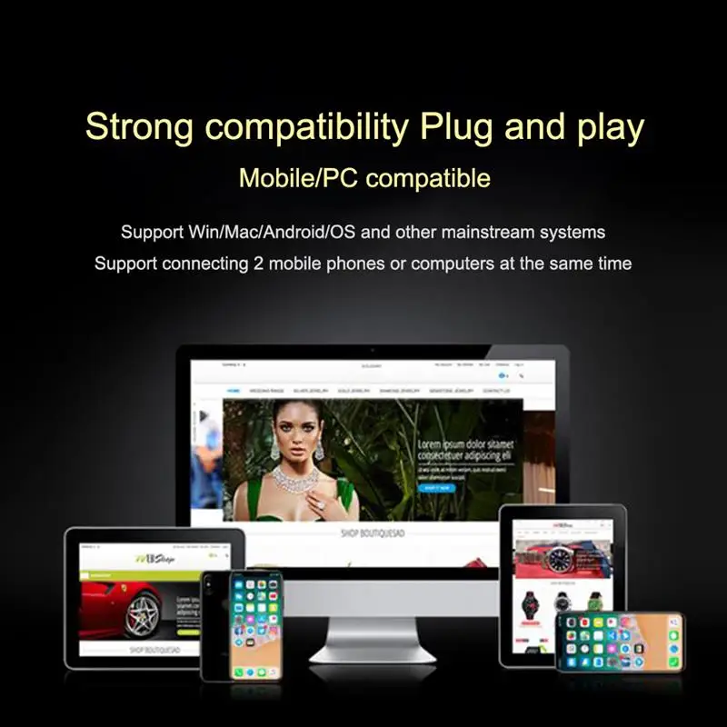 Внешняя звуковая карта V300 PRO Mini для сотового телефона USB микрофон в реальном