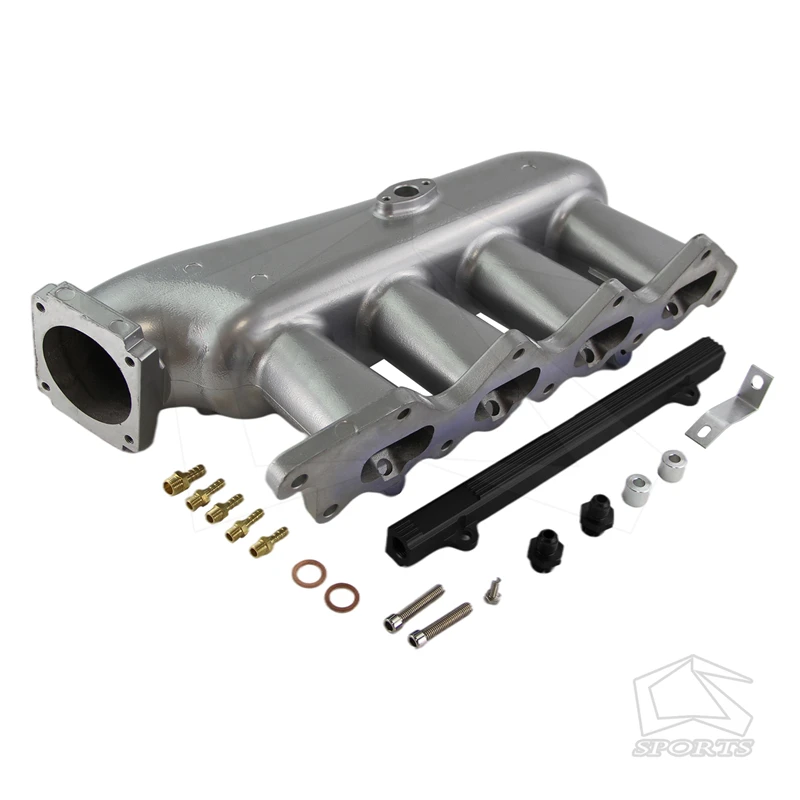 Впускной коллектор из литого алюминия + топливная направляющая для Mitsubishi EVO IV V VI