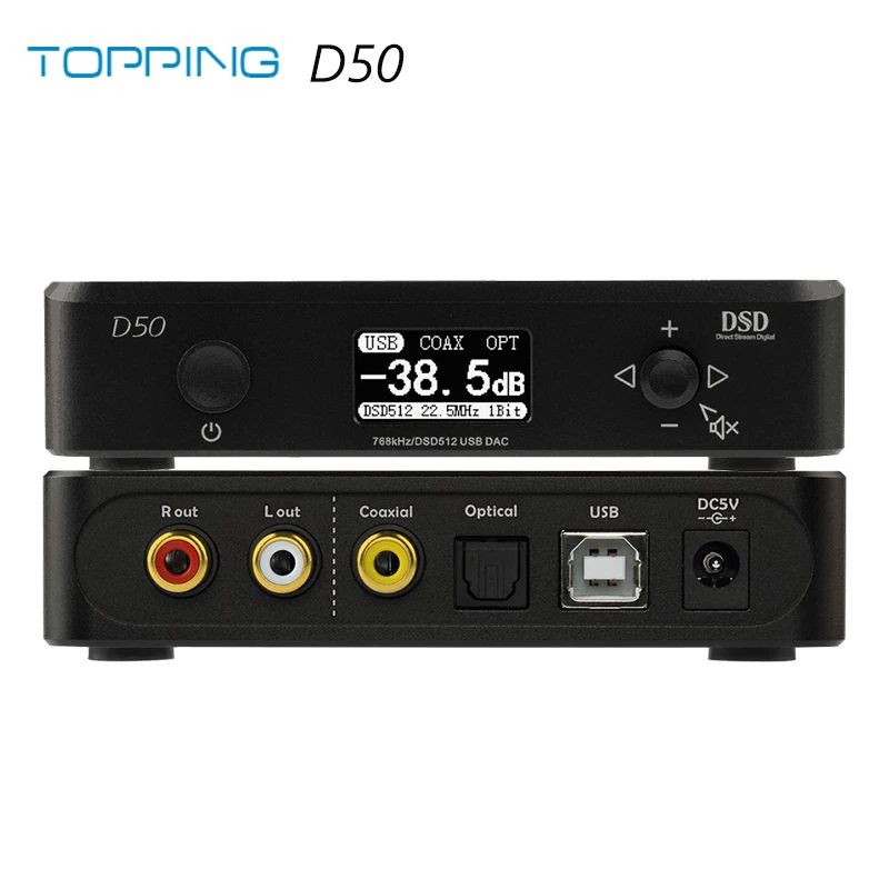 Топпинг D50 Hi Fi аудио ЦАП ES9038Q2M * 2 XMOS XU208 DSD512 USB 32Bit/768 кГц декодер|dac topping|decoder usbdecoder audio |