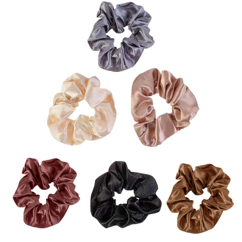 

Free Shopping 6 Pcs Headband Pure Simple Hair Scrunchies Wavy Hair Band Shrink Hair Rope Ladies And Girls Hair Accessories
