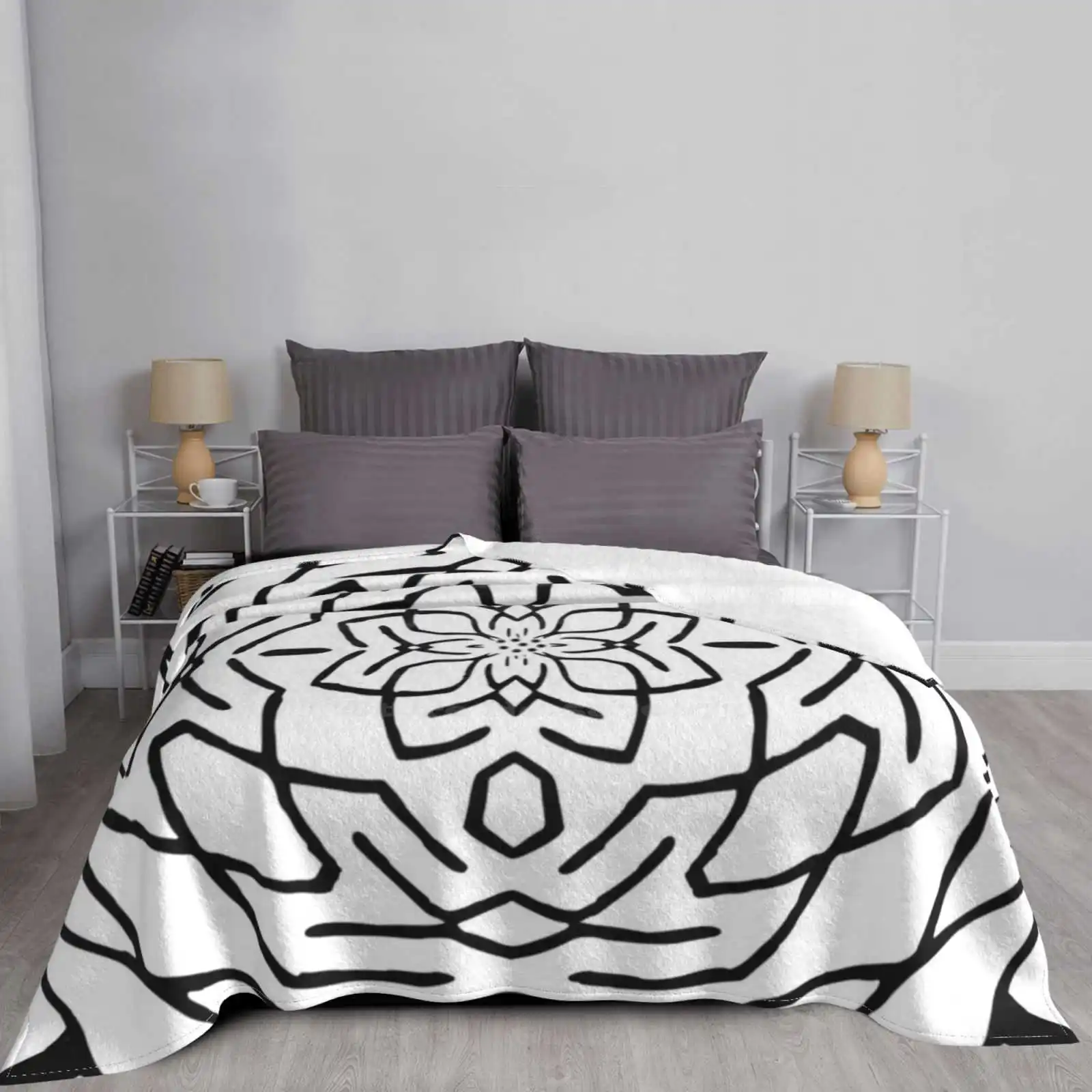 Pro Level - Colour It All! Fun With Sharpies Design ( 6 ) Air Conditioning Blanket Travel Portable Heavily Geometric | Дом и сад
