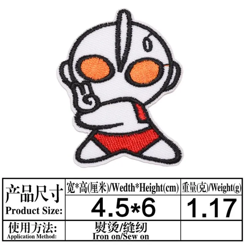 Классические аниме Мультяшные персонажи мультфильма Altman/Ultraman термонаклейки