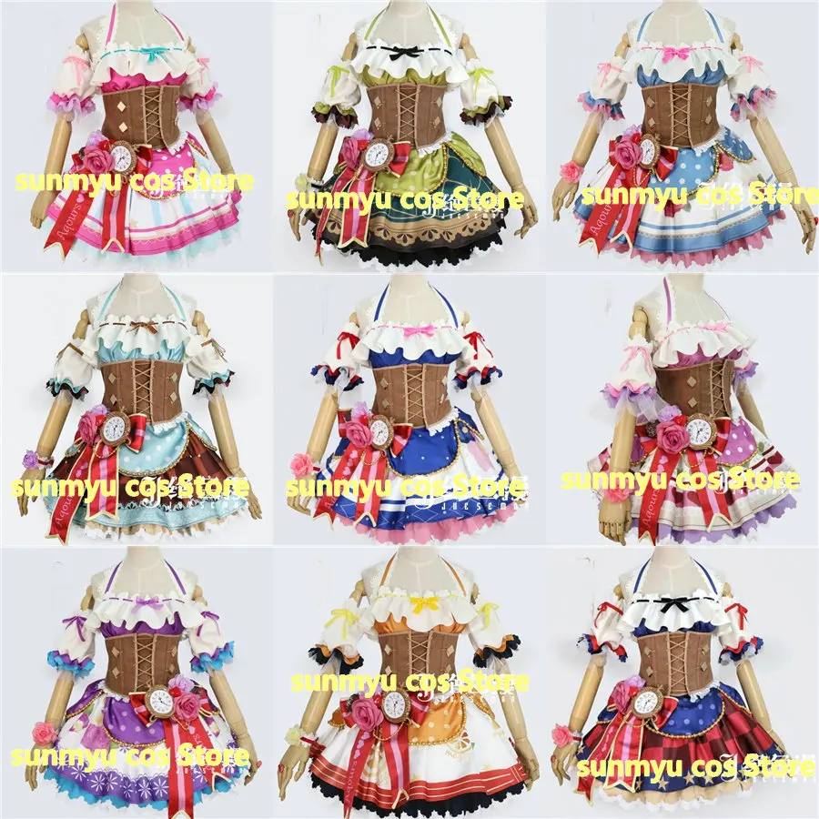

LoveLive!Sunshine Aqours Valentine's Day chocolate maid uniform Awakening Cosplay Costume Halloween Performance