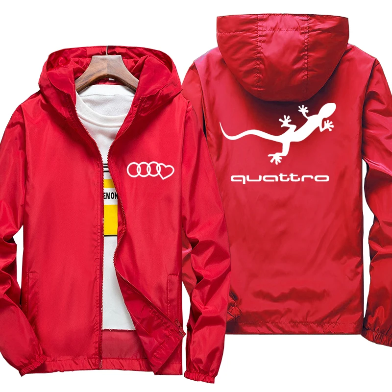 

2021 spring and autumn new jacket men's thin hooded jacket gecko print windbreaker jacket casual men's clothing