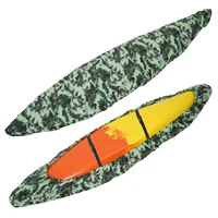 camouflage kayak cover with strap fade resistant kayak canoecover uv resistant dust storage cover shield boat protection