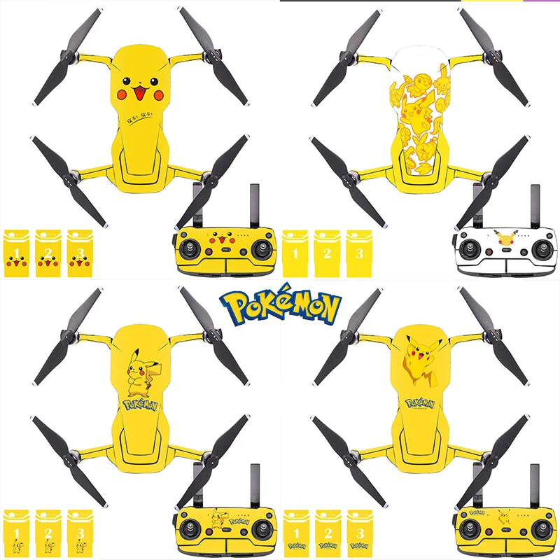 Стикер Pokemon Pikachu для дрона DJI MAVIC Air Royal Body аксессуары пульта дистанционного