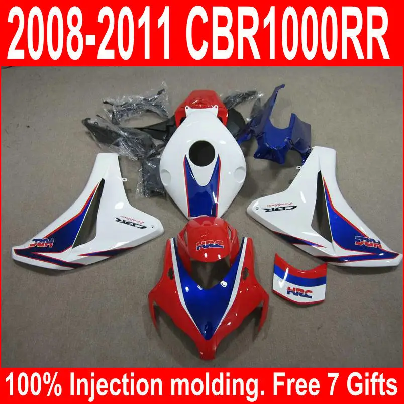 Обтекатель OEM комплект Подходит для Honda CBR1000RR 08 11 белый синий красный черный