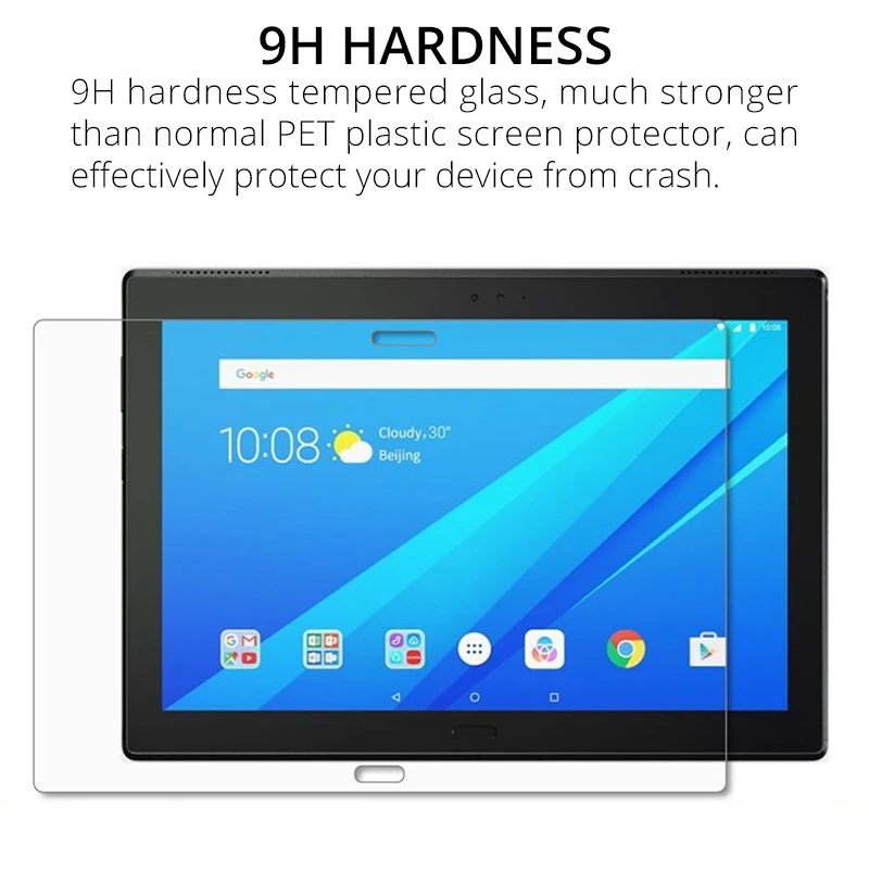 

Tempered Glass Screen Protector for Lenovo Tab 4 10 Plus M10 Plus TB-X605F X606 E10 TB-X104F P10 TB-X705F 10.1 E8 8304F E7 7104F