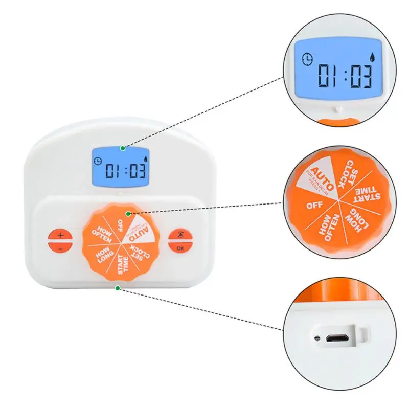 

Automatic Watering Device Home Drip Irrigation Watering Kits System LCD Digital Display Watering Pump Gardening Irrigation Set