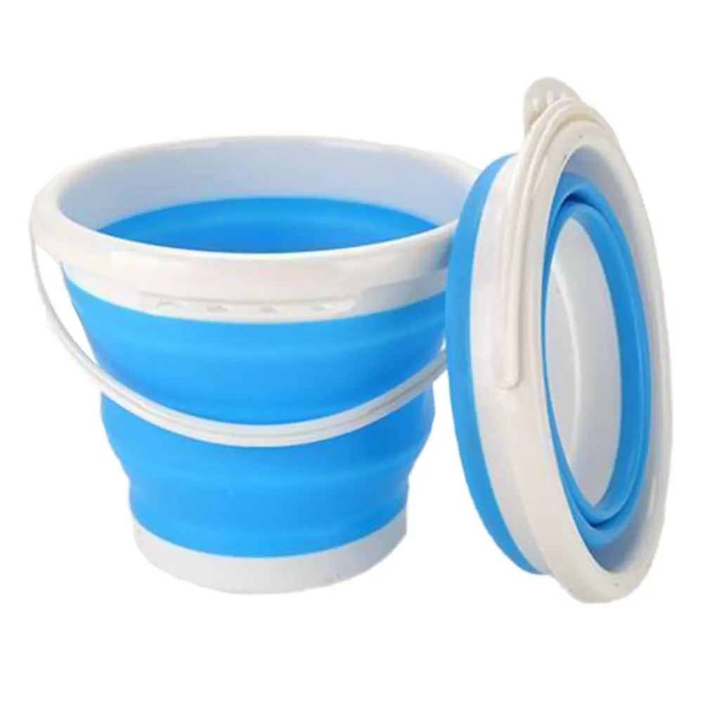 

Portable Folding Bucket Foldable Basin Plastic Car Bucket Children Outdoor Fishing Trip Household Multifunctional Washing Bucket