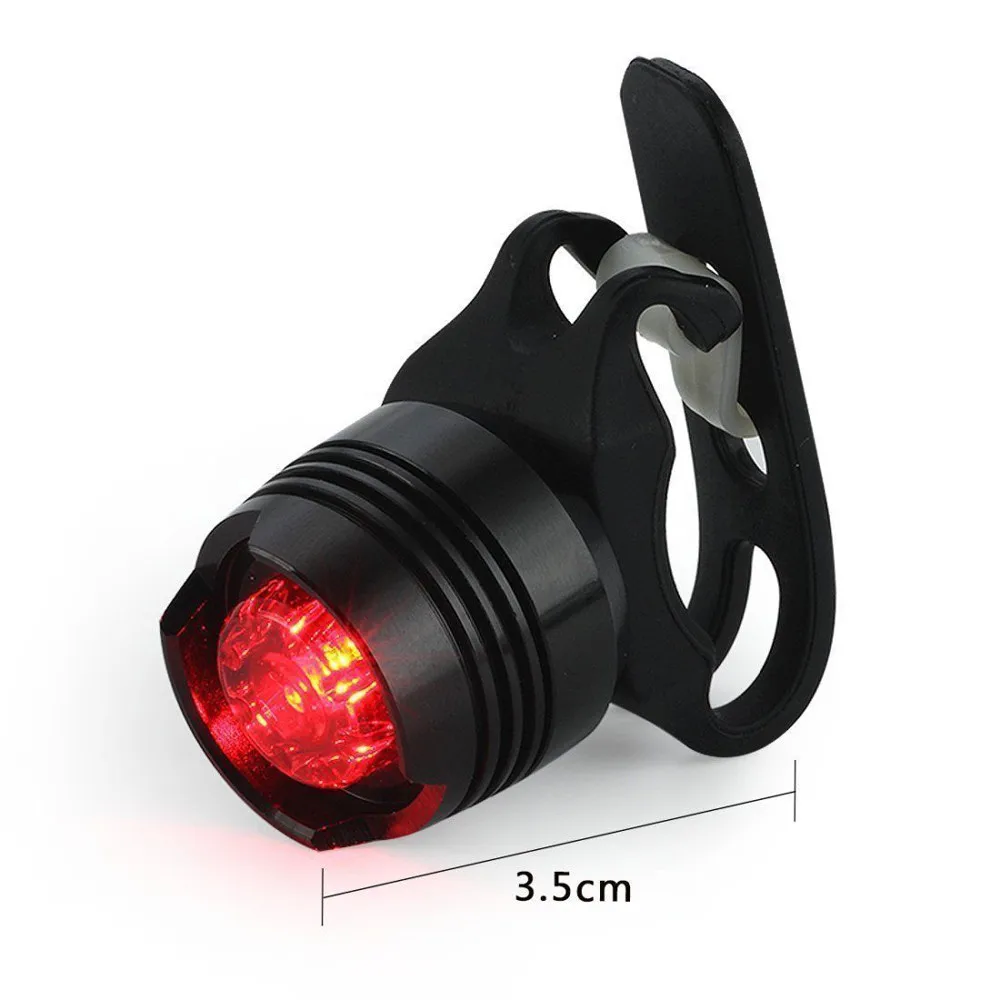 

4 Light Modes, Rechargeable Led Front Light And Tail Light Aluminum Alloy + Engineering Plastic Usb Bicycle Light Kit