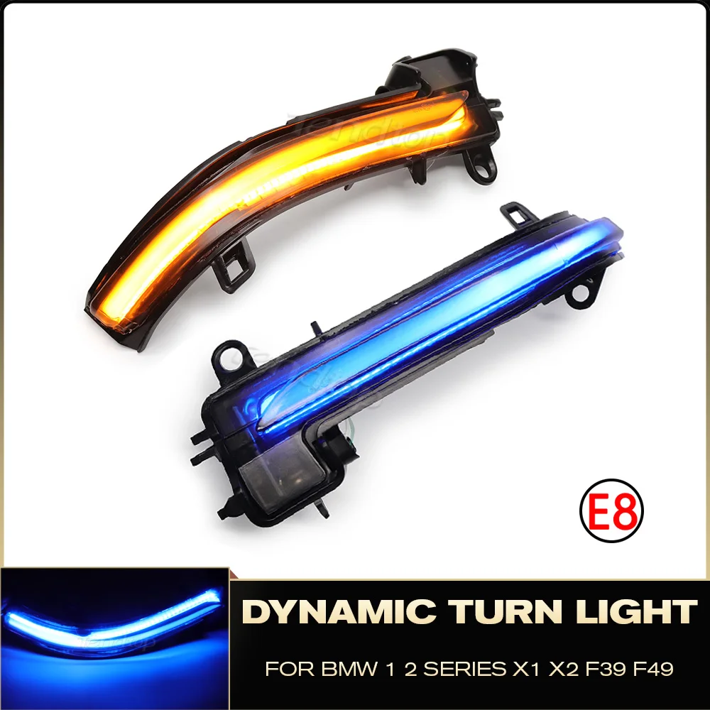

For BMW X2 X1 F48 F49 1 2 Serie F45 F46 F52 2016-2018 Dynamic Blinker LED Turn Signal Sequential Flashing Light Side Marker Lamp