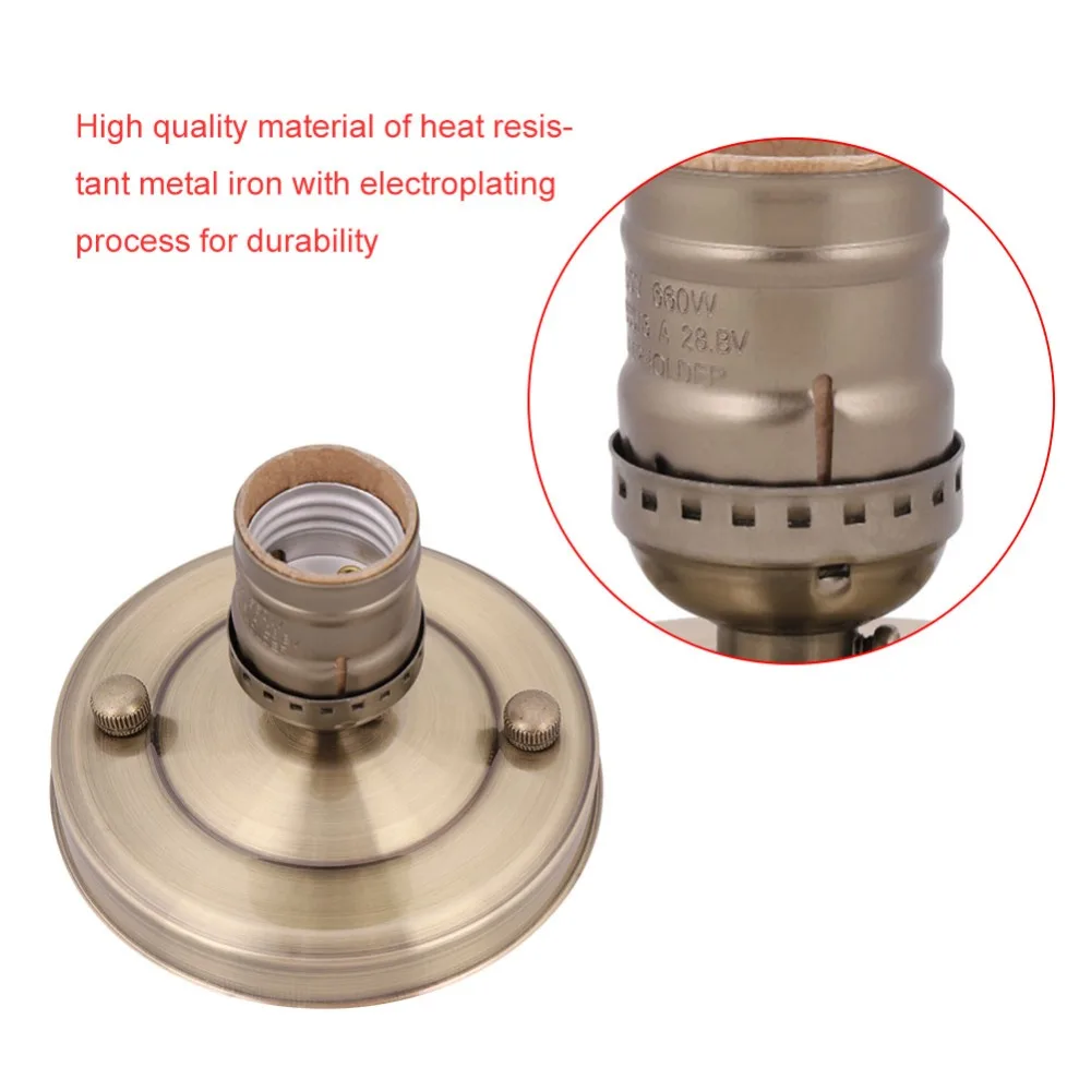 Винтажная потолочная настенная лампа E26/E27 держатель для подвесной лампы