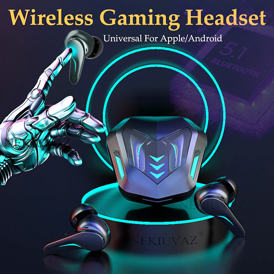 Беспроводные Bluetooth наушники TWS геймерская гарнитура для iPhone ACC декодирование без