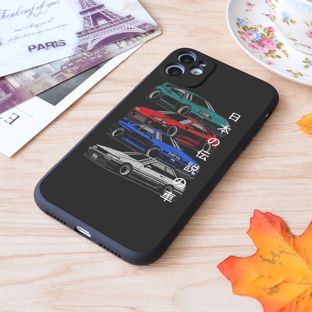 Мягкий силиконовый матовый чехол Jdm Legends для Apple iPhone|Бамперы| |