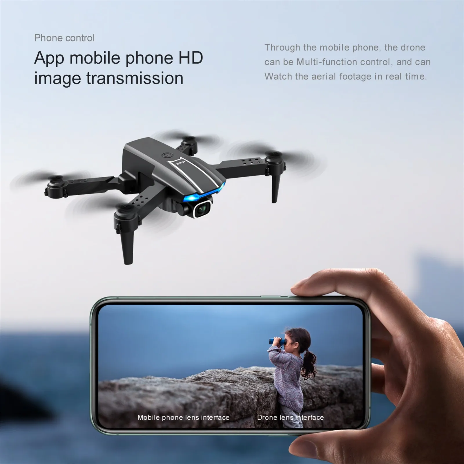 Мини-Дрон S65 с двойной камерой 4K HD Wi-Fi FPV | Игрушки и хобби