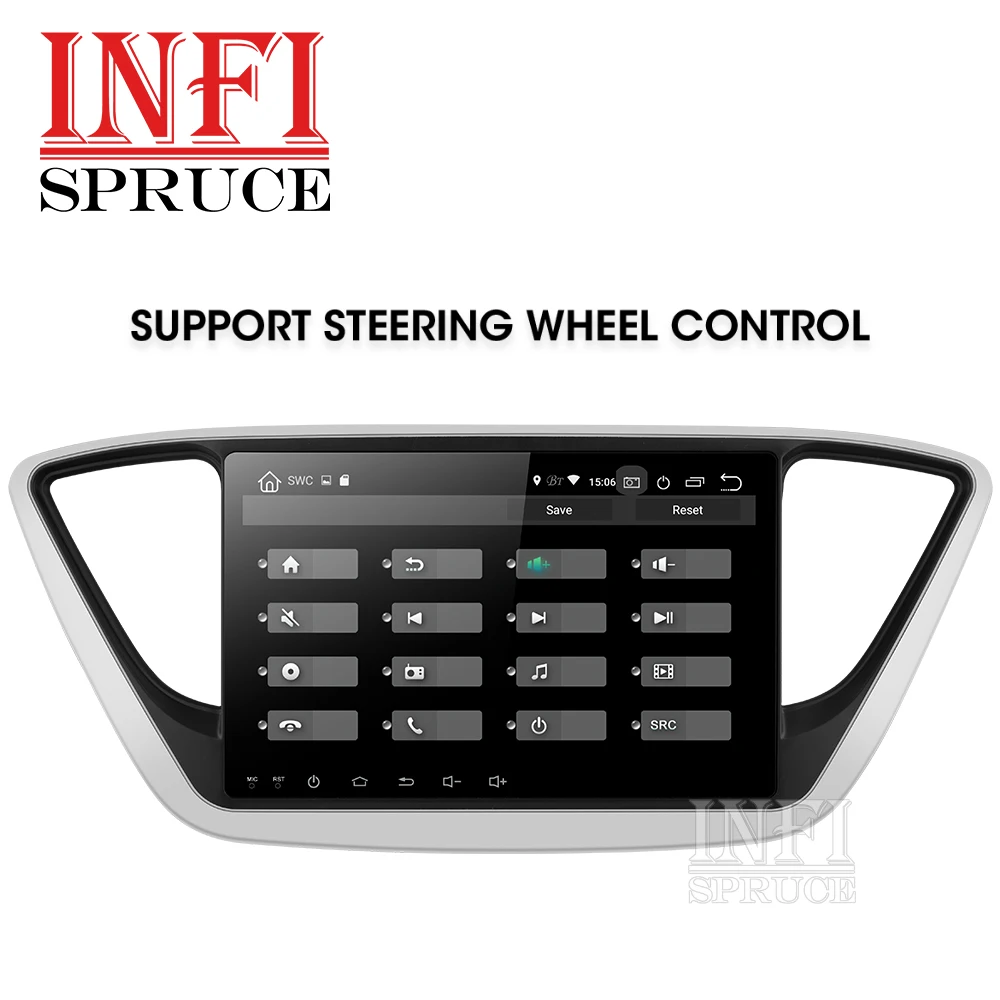 Автомобильный DVD GPS 32G PX30 infispruce для Hyundai Verna Solaris 2017 9 &quotAndroid 0 головное устройство ПК