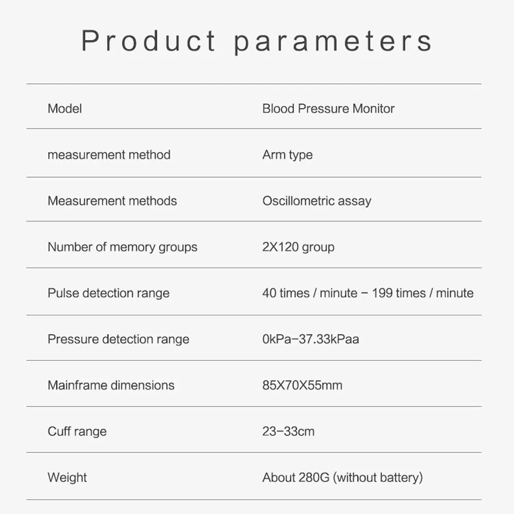 Монитор артериального давления медицинский верхний Пульс пульса Голосовая