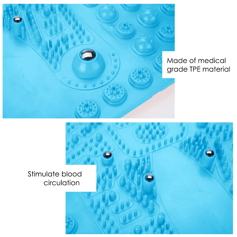 Массажер для ног магнитный коврик акупрессуры рефлексотерапии снятия боли в