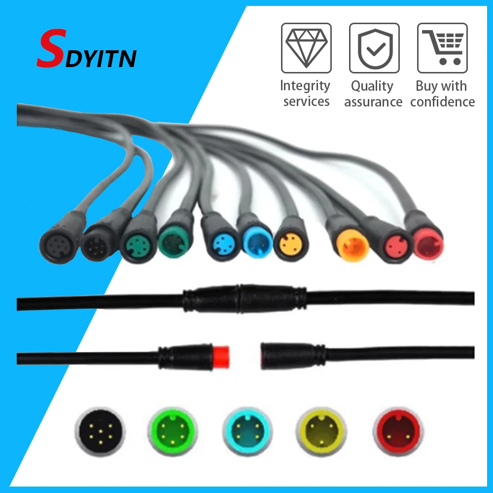 SDYITN Julet 2pin3pin4pin5pin6pin WP разъем 800 мм для мотоцикла или электровелосипеда светильник