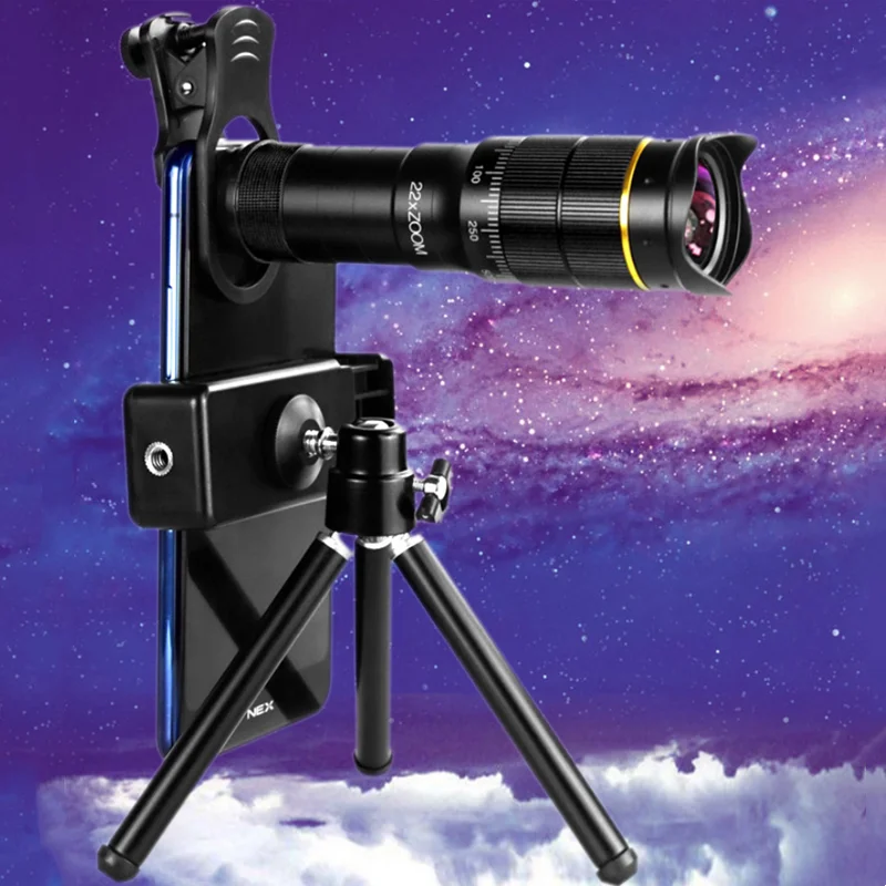 

Монокулярный телескоп с металлическим зумом, супертелескоп с HD-камерой, 32X зум, мощный для смартфонов, карманный миниатюрный уличный Моноку...