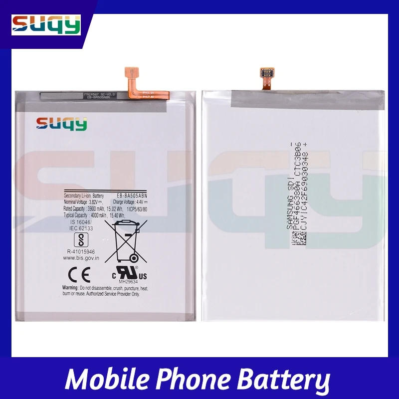 

EB-BA505ABN 4000mAh Replacement Battery for Samsung Galaxy A50 A30s A30 SM-A505F/W A505FN/DS/GN Bateria for Galaxy A50 A30s A30