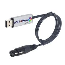 USB для DMX Интерфейс адаптер Win10 ПК DMX512 контроллер преобразования