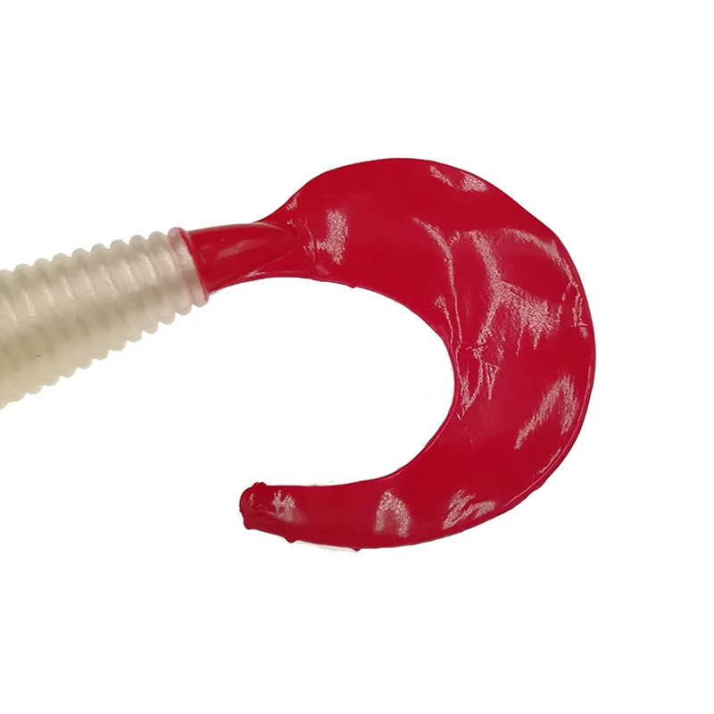 10 шт./лот кудрявые длинные хвосты рыболовные приманки черви Мягкая приманка 85 мм 5