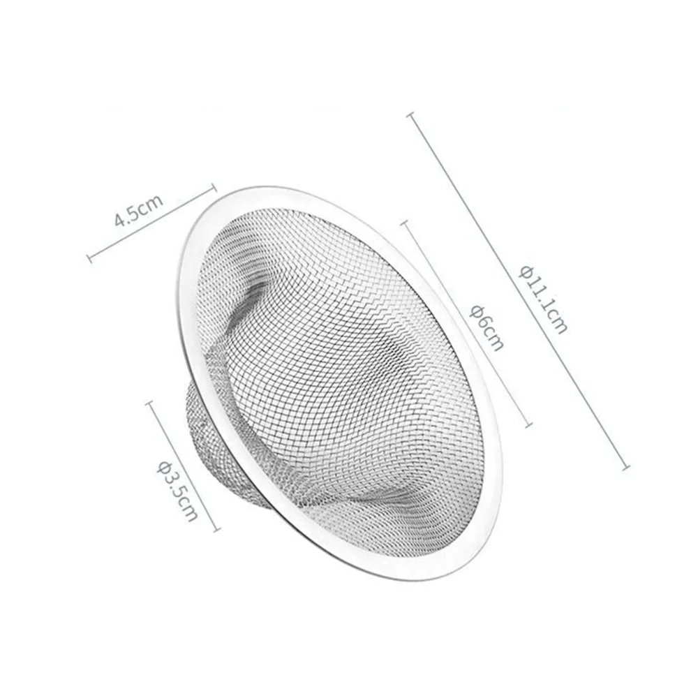

4PCS Mesh Sink Drain Stainless Steel Filter Floor Drain Garbage Hair Catcher for Kitchen Bathroom