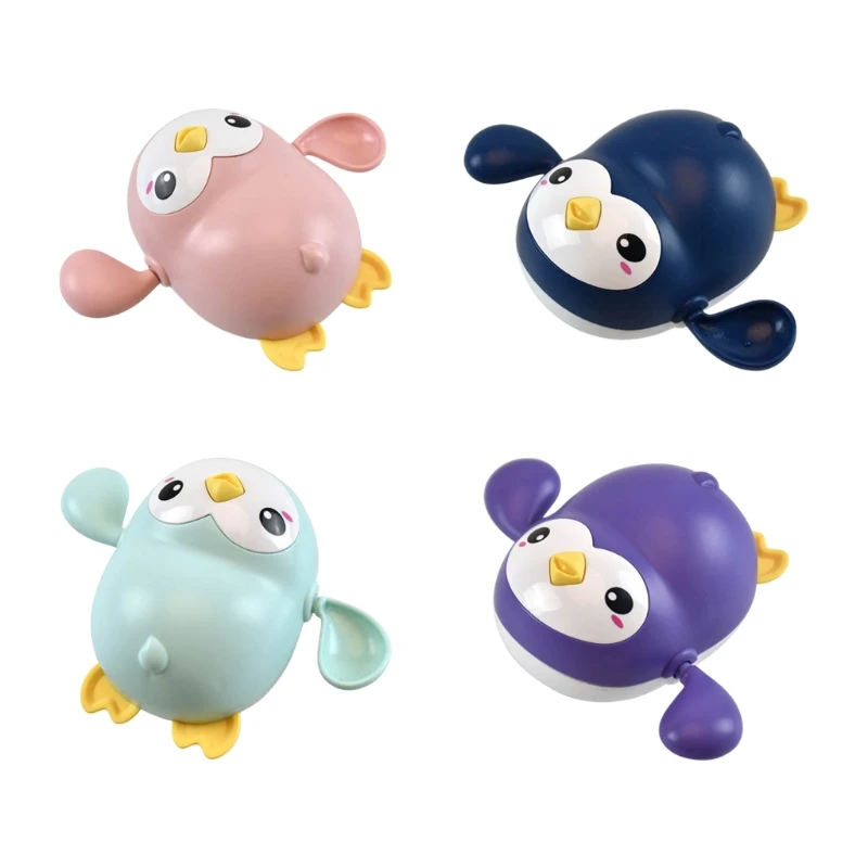 

Mini Penguin Toy Clockwork Water Play Set Interactive Bathtub Boat for Infant